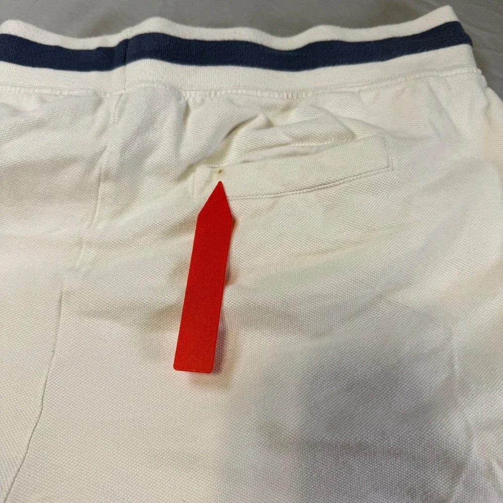 Polo Ralph Lauren Boy's Cotton Mesh Shorts Big Pony Big 3 White‎ Size XL 18-20